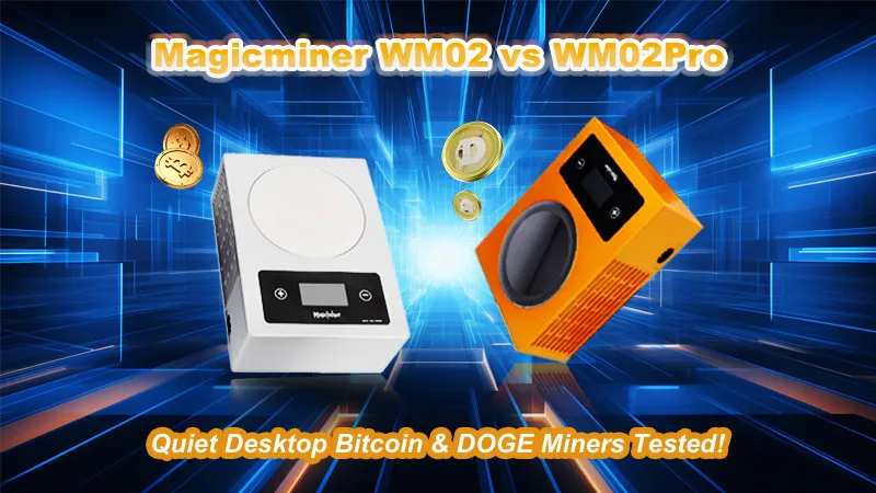 Magicminer WM02 vs WM02Pro Review | Quiet Desktop Bitcoin & DOGE Miners Tested!