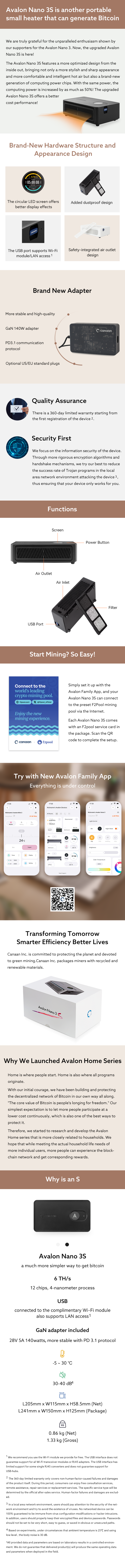 Canaan Avalon Nano 3S (6TH)