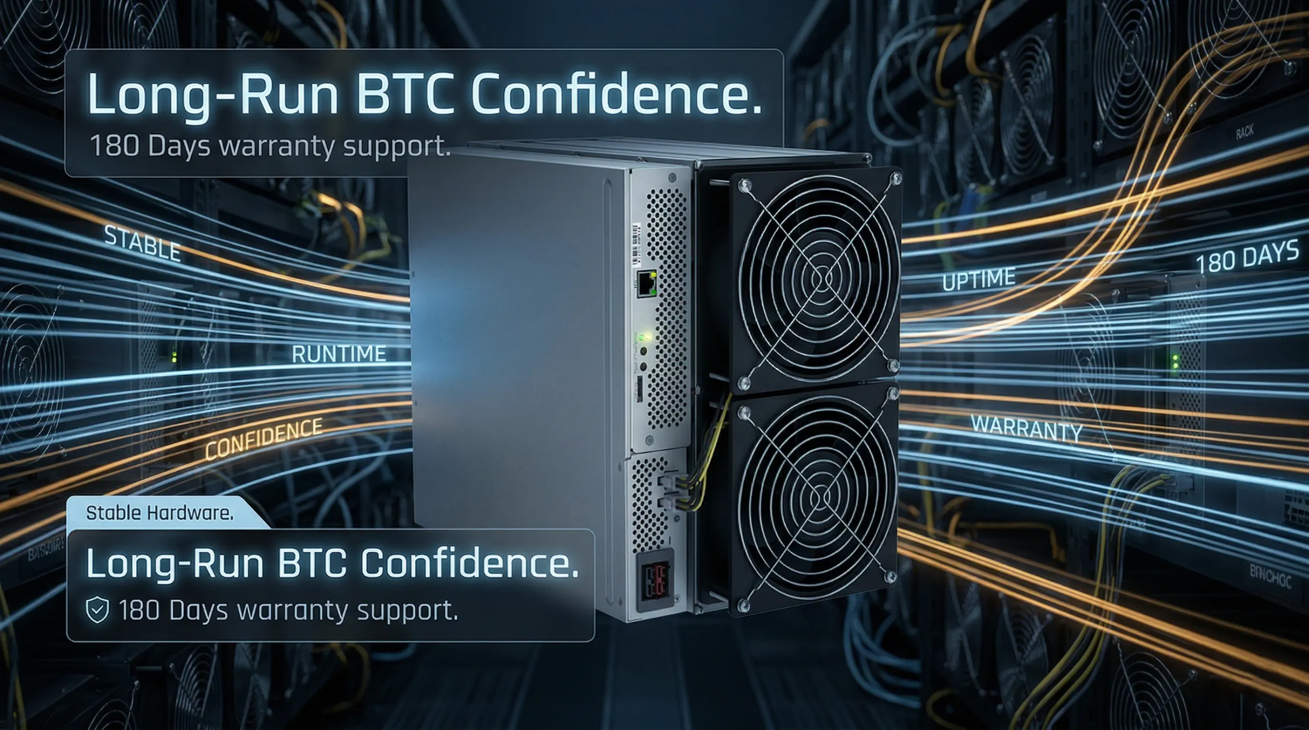 WhatsMiner M72S hardware specifications and efficiency banner.