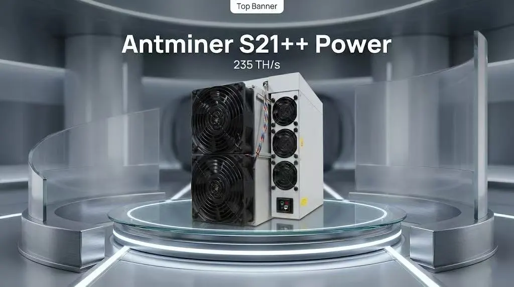 Antminer S21e XP Hyd Rapid Payback: A sleek industrial view of the 430TH/s Bitcoin miner processing massive cryptographic data, highlighting its aggressive cash flow capabilities