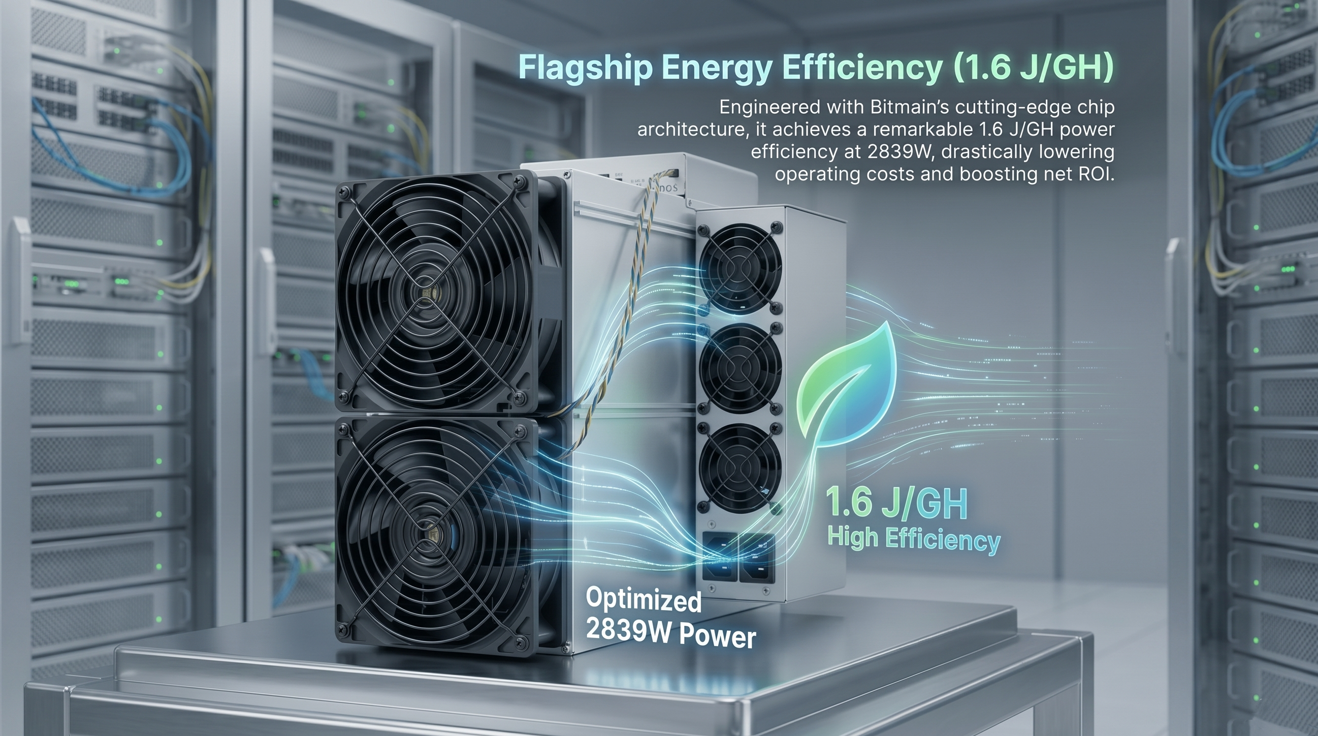 Strategic deployment of Bitmain Antminer D9 units in a professional mining facility with managed airflow and power distribution.