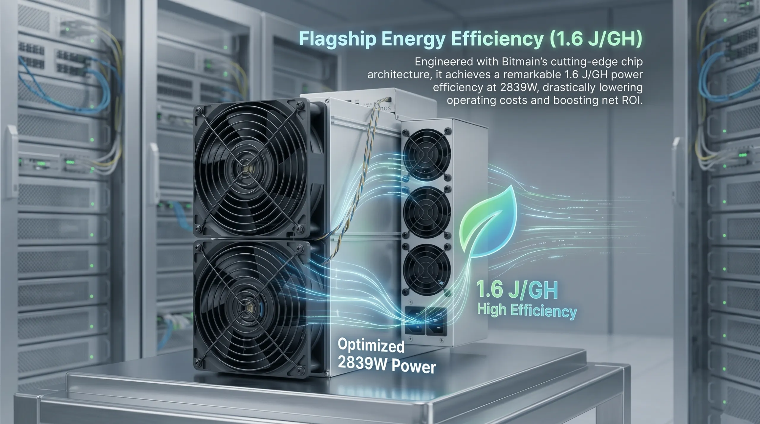 Strategic deployment of Bitmain Antminer D9 units in a professional mining facility with managed airflow and power distribution.