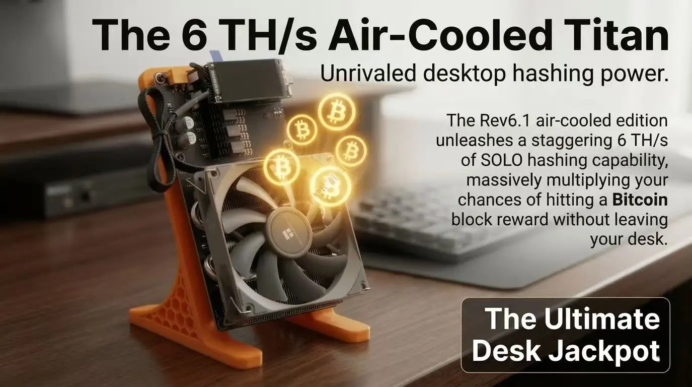 Rack deployment scene for NerdMiner NerdQaxe++ Rev6.1 6 Th/s mining machine