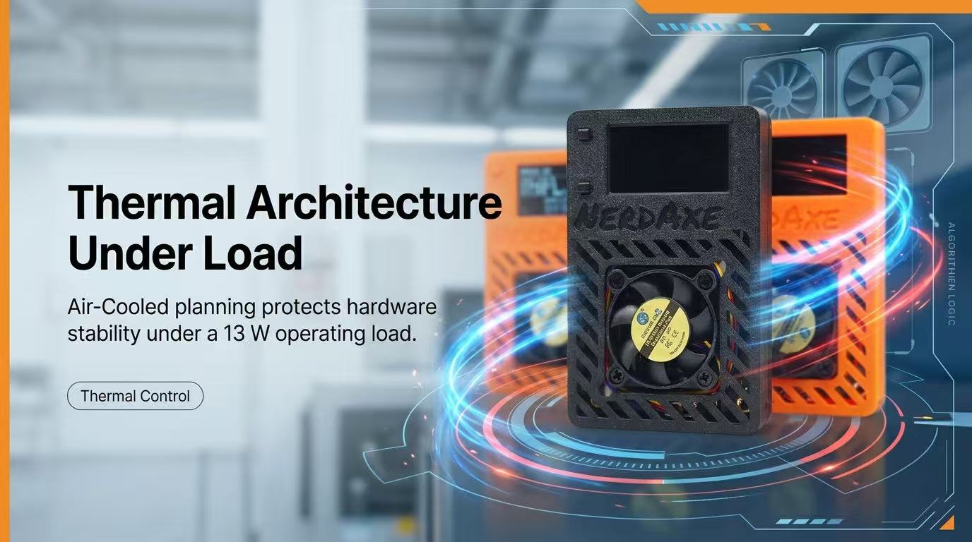 Nerdaxe Ultra miner showcasing its compact 13W power draw for efficient zkSNARK mining