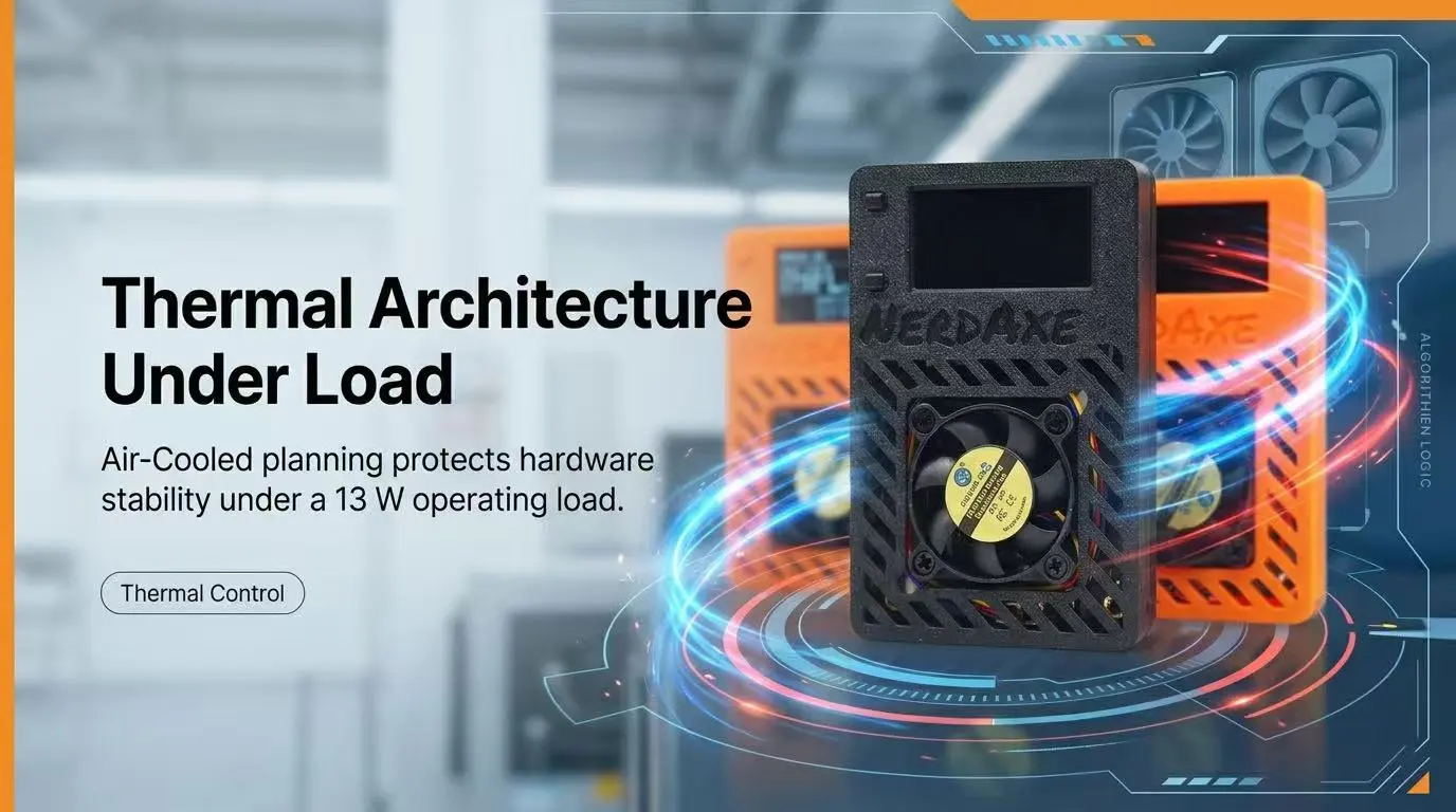 Nerdaxe Ultra miner showcasing its compact 13W power draw for efficient zkSNARK mining