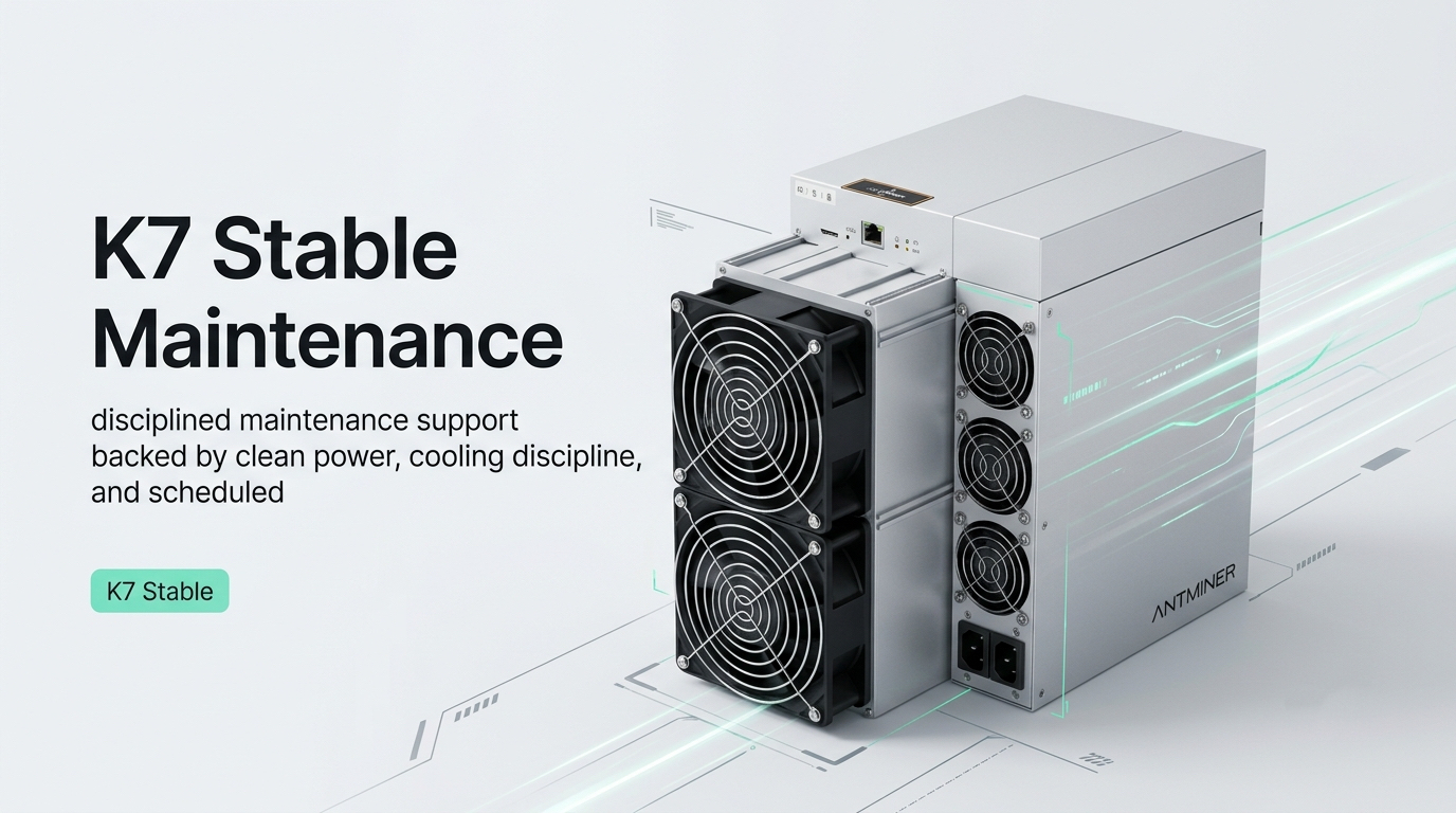 Bitmain Antminer K7 ASIC miner: Visualizing its 63.5 Th/s hashrate for CKB mining revenue