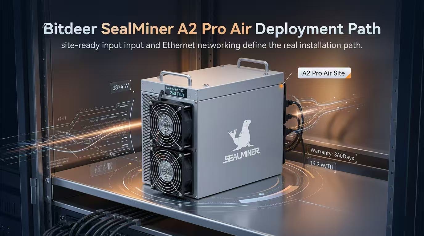 Bitdeer SealMiner A2 Pro Air 260Th/s ASIC miner with focus on efficiency metrics