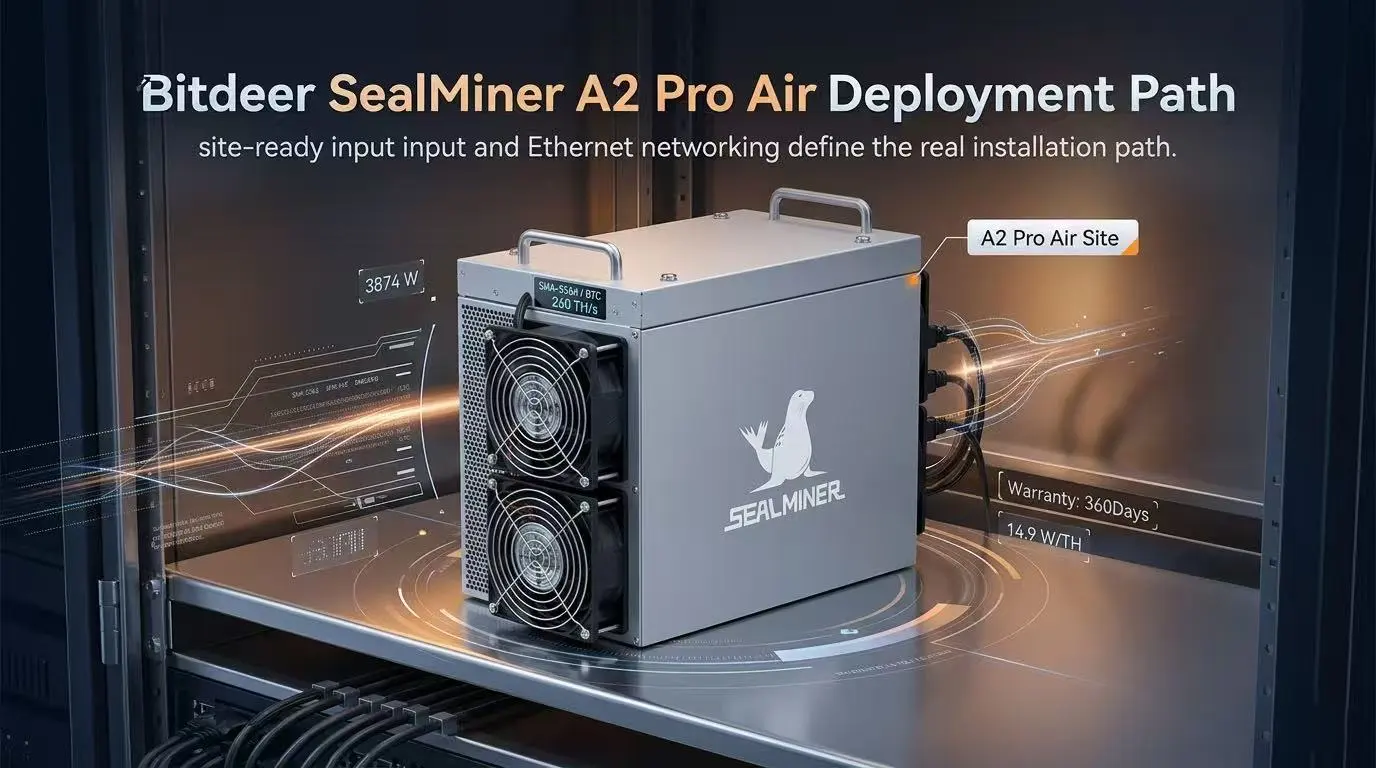 Bitdeer SealMiner A2 Pro Air 260Th/s ASIC miner with focus on efficiency metrics